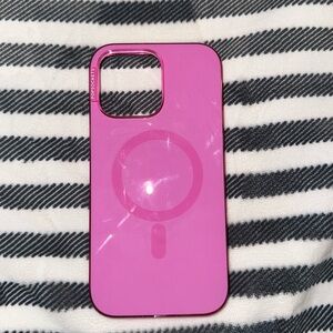Hot Pink MagSafe Popsocket iPhone 14 Pro Max Case